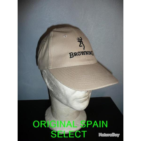 Casquette beige BROWNING ( chasse fusil carabine TAR TIR AIRSOFT PAINTBALL affut
