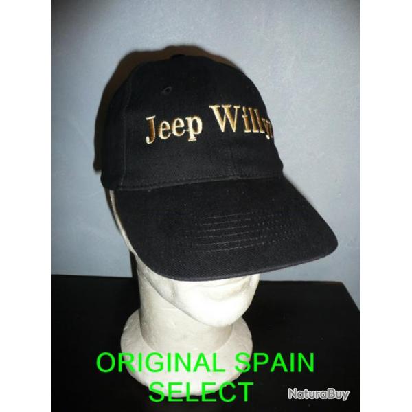 Casquette JEEP WILLYS noire ( MB MA GPA SAS 4X4 M201 WW2 OFF ROAD USA NORMANDIE