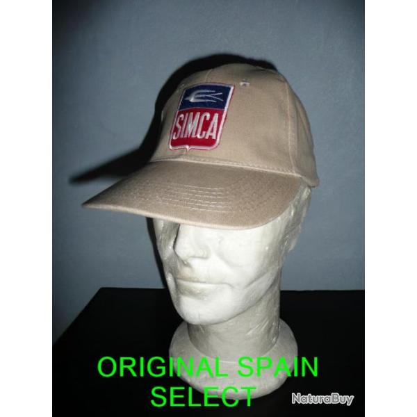 Casquette beige SIMCA ( RALLYE 2 TALBOT 1000 c�te circuit VHC VHRS RACING )