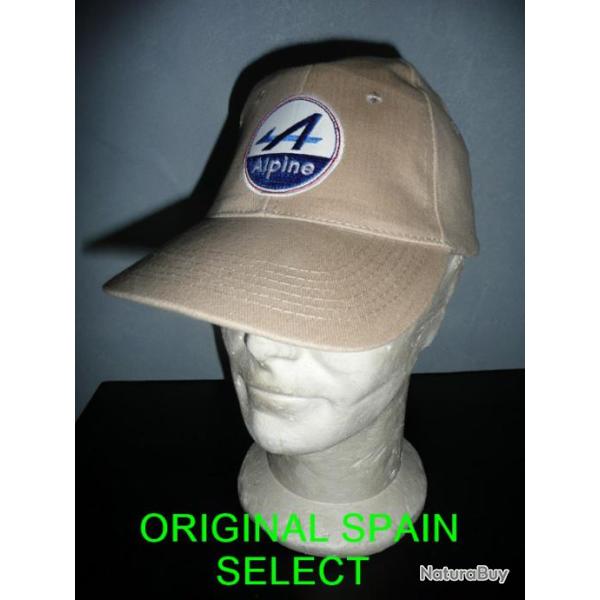 Casquette beige ALPINE ( RENAULT A110 R5 rallye c�te circuit VHC VHRS RACING )