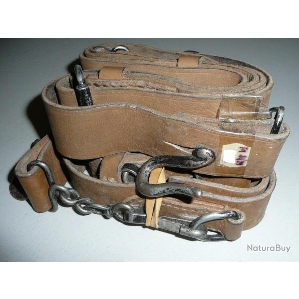 Bretelle sangle FM 24/29 , AA 52, ANF1 cuir marron clair INDOCHINE ALGERIE