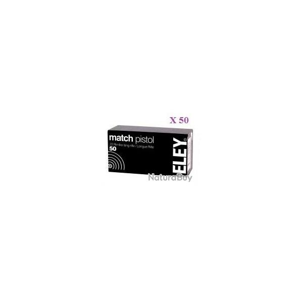 Cartouches 22LR ELEY  MATCH  boite de 50