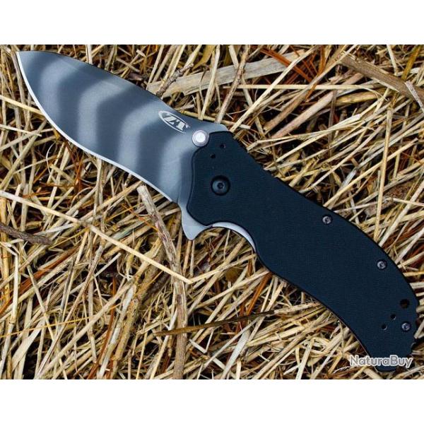 Couteau ZERO TOLERANCE Tiger Ouverture Assist�e Acier S30V Manche G-10 ZT Made In USA ZT0350TS