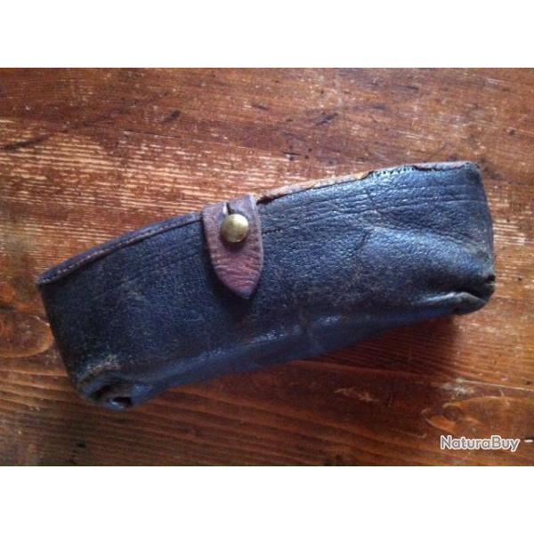 rare cartouchi�re double ancienne pour cartouches � broche