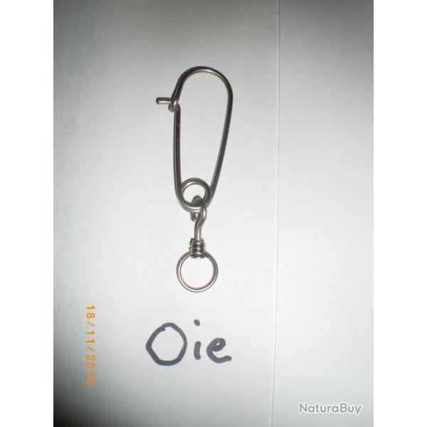 �pingle inox  avec �merillon  inox pour oie .