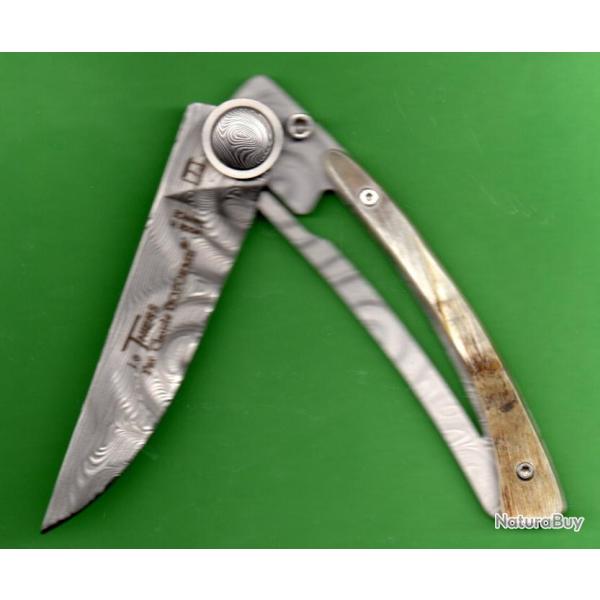 TOUT  DAMAS 250 couches Couteau LE THIERS B�lier 100%FRANCE