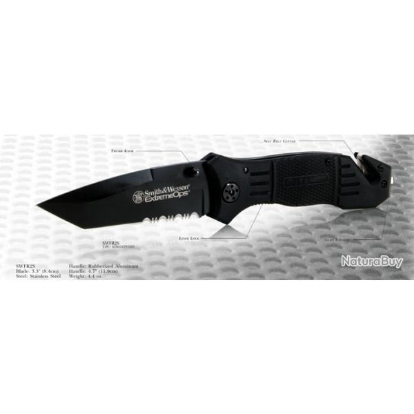 Couteau Survie SMITH&WESSON SWFR2S Extreme OPS