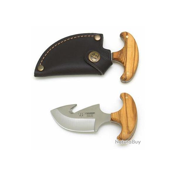 Couteau SKINNER  CUDEMAN  avec �tui Cuir pour ceinture