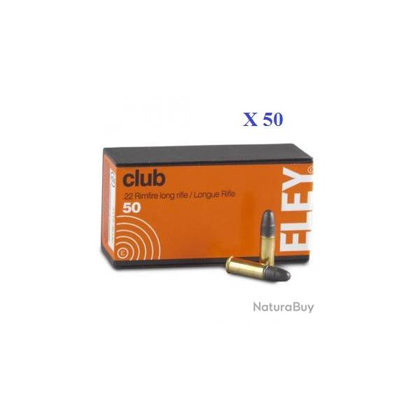 50 Cartouches 22LR ELEY  CLUB  boite de 50