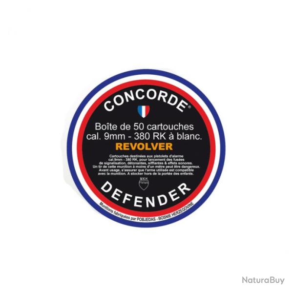 Boite de 50 Cartouches de Dfense Cal. 9 mm 380 RK  Blanc  REVOLVER