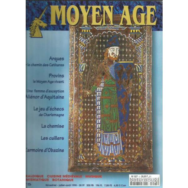 Revue heimdal , moyen-age n�5 ,h�raldique , cuisine m�di�vale , botanique , numismatique