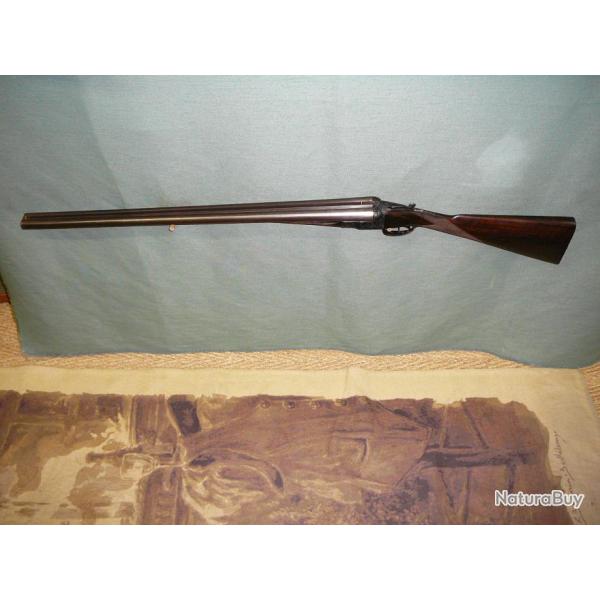 JUXTAPOSE ARTISAN BELGE FRANCOTTE LIEGE CAL 12/65 CANON DAMAS DE 72,5 CM CROSSE ANGLAISE