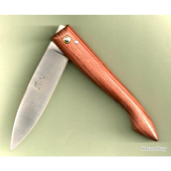 CAPUCIN cocobolo GRATUIT grav� Initiales Couteau en bois pr�cieux