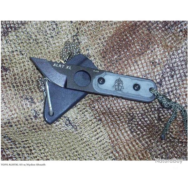 Couteau Tops A.L.R.T. (Anywhere Last Resort Tool) Acier 1095 Manche Micarta Made in USA TPXL05