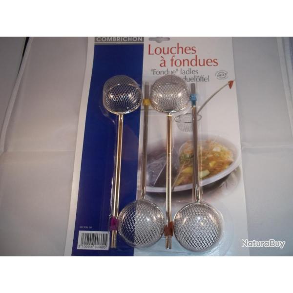4 LOUCHES A FONDUES