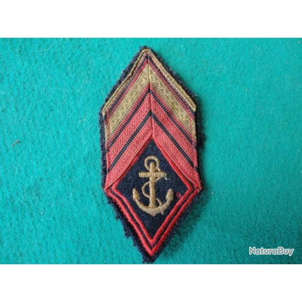 Galons tissu infanterie de Marine.