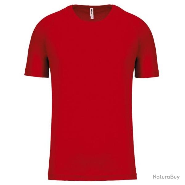 Tee shirt respirant � sechage rapide rouge