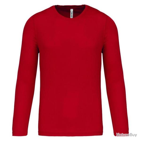 T-shirt respirant � sechage rapide homme rouge