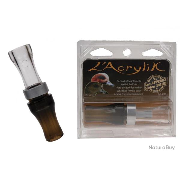 Appeau Acrylik canard siffleur femelle de Helen Baud