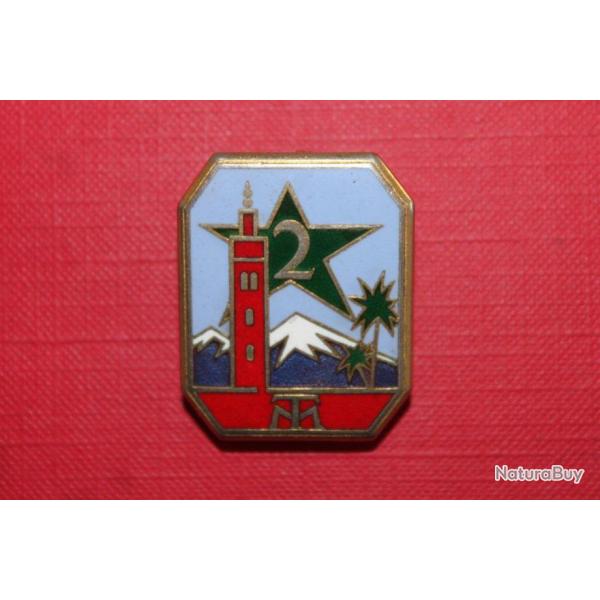 INSIGNE 2 RTM (TROUPES COLONIALES) 1947/1962