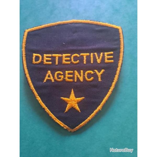 PATCH INSIGNE DETECTIVE AGENCY ann�es 1970 ( original USA )