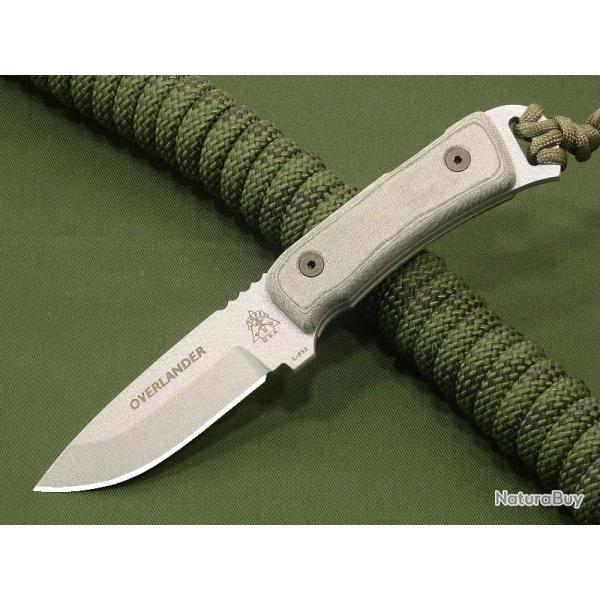 Couteau de Survie Tops Overlander Lame Acier Carbone 1095 Tops Knives Made In USA TP77