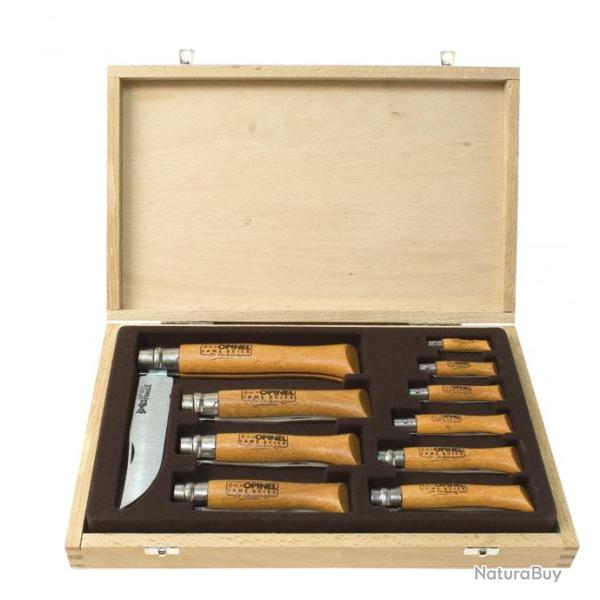 Coffret 10 couteaux collection Opinel
