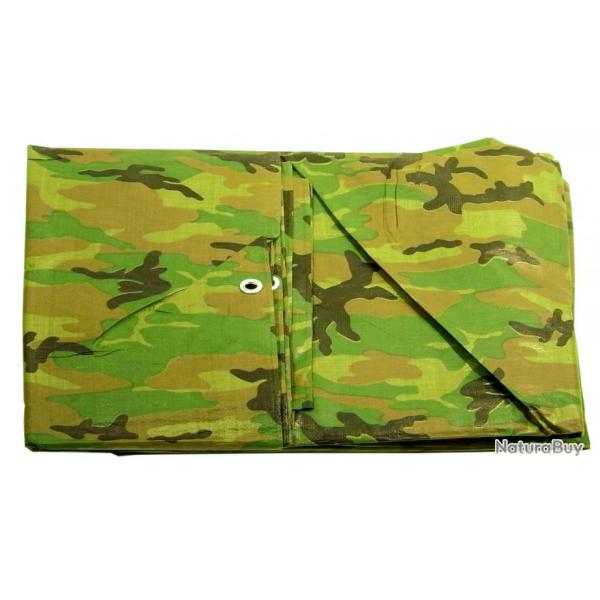 Bache de Camouflage 3.60 X 5 m�tres avec Oeillet