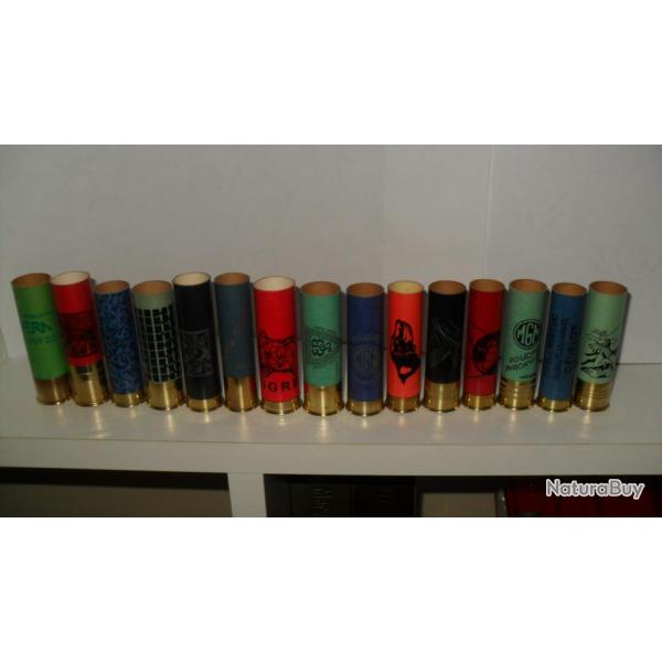 SUPERBE LOT DE 15 DOUILLES ANCIENNES JAMAIS CHARGEES  POUR COLLECTIONNEURS