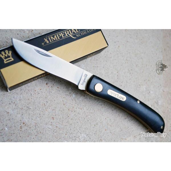 Couteau Imperial Schrade Sodbuster Acier Carbone Manche Abs IMP22