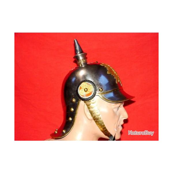 Casque � pointe Allemand Reiter Saxon repro