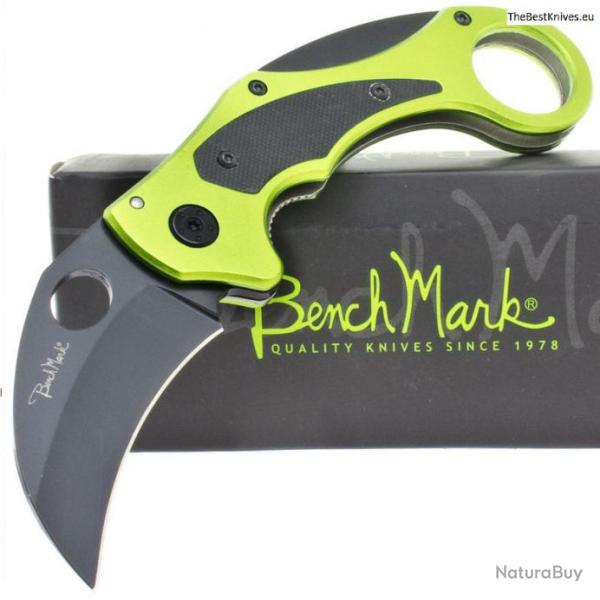 Couteau Benchmark Venom Karambit Lame Acier Carbone/Inox Manche Alu BMK043