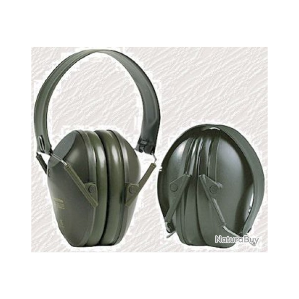 CASQUE PELTOR ANTI BRUIT VERT MILITAIRE AVEC SERRE-TETE PLIABLE
