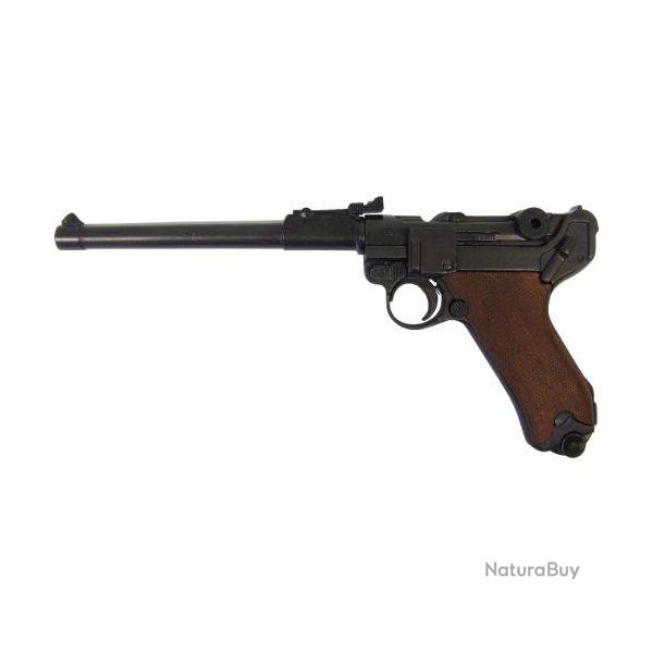 R�plique Pistolet  LUGER  d?Artillerie  34.5 cm  Crosse Bois