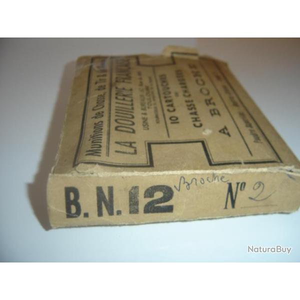 boite vide de cartouche a broche