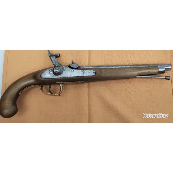 Pistolet de fn XVIII - transform� fn XIXe