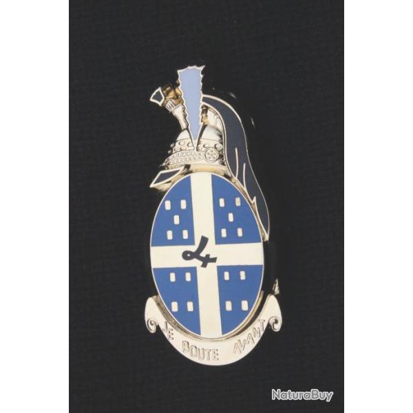 Insigne en m�tal du 4� r�giment de Dragons fabrication DELSART