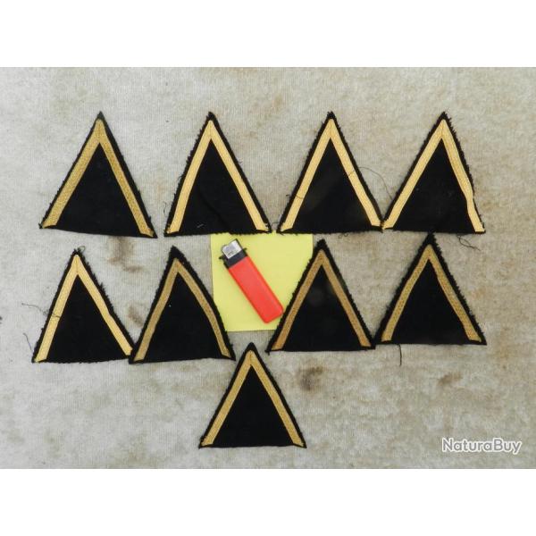 LOT 9  TRES ANCIENS GALONS MANCHE  GENDARMERIE MOBILE