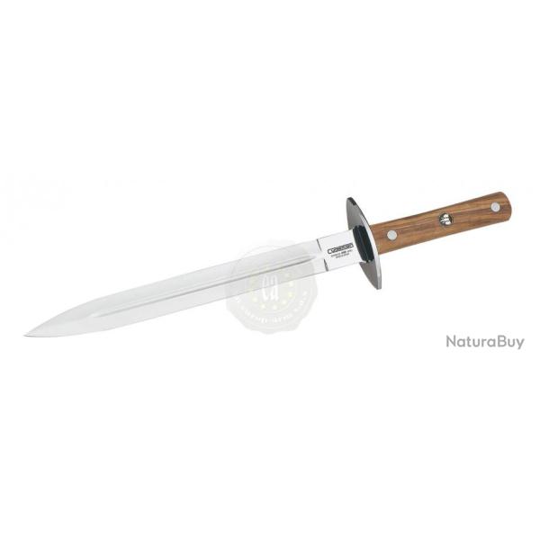 Dague de chasse Cudeman manche olivier - Lame de 23cm 