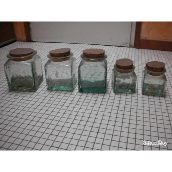 Collection pots en verre