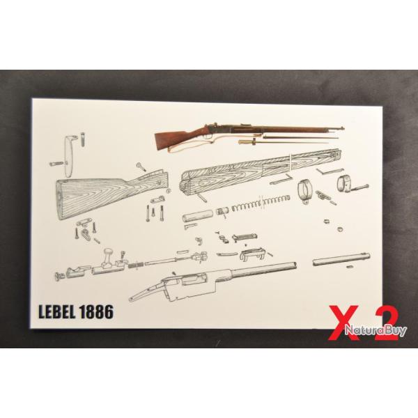 Lot 2 fiches technique LEBEL 1886 / vue en coupe / fiche atelier / d�montage / entretient