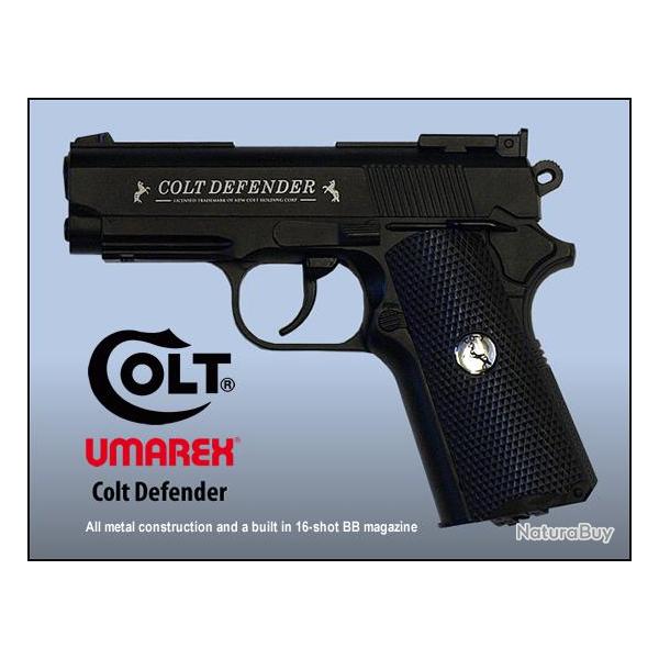 Pistolet  COLT  DEFENDER  / Cal 4.5  Billes Acier  et Co2