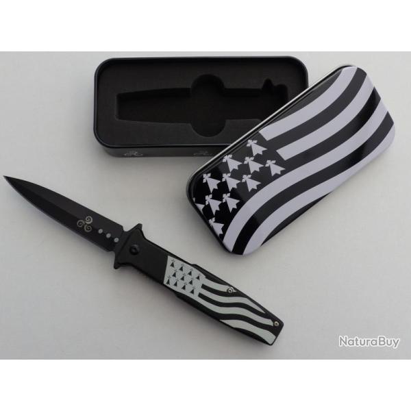 Coffret Couteau Pliant  BRTETAGNE Lame de 8 cm