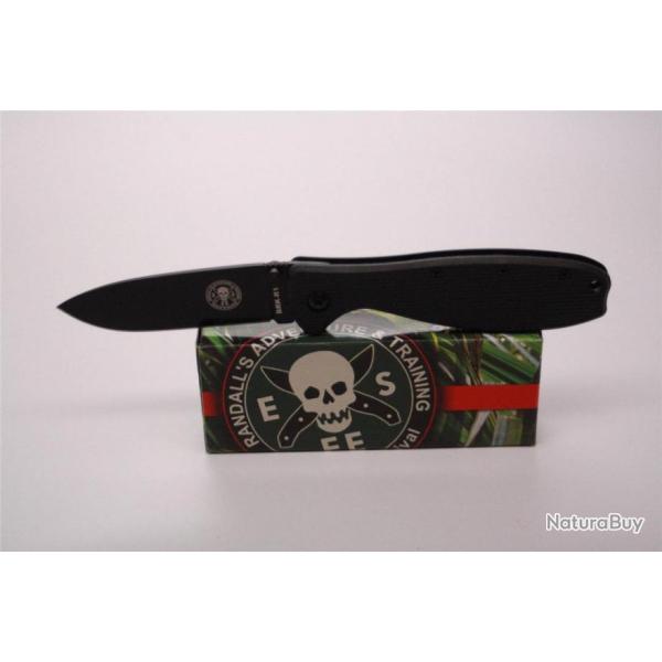 Couteau Esee Zancudo Military Framelock Lame Acier AUS-8 Manche FRN BRKR1B