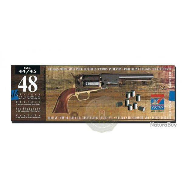 Charges de poudre noire Cal. 44 ** X 48   pour armes � poudre noir