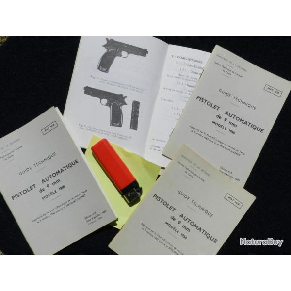 MANUEL PISTOLET AUTOMATIQUE MAC  mod�le 1950  dat� 1975 ......