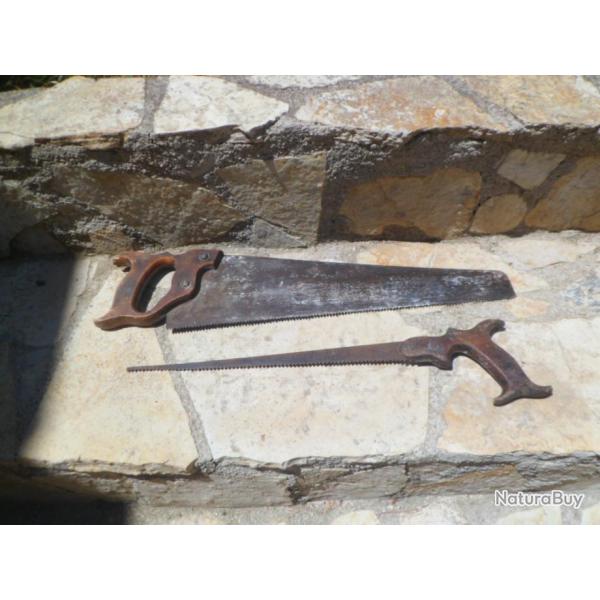 lot de 2 scies anciennes prix en baisse !!!!