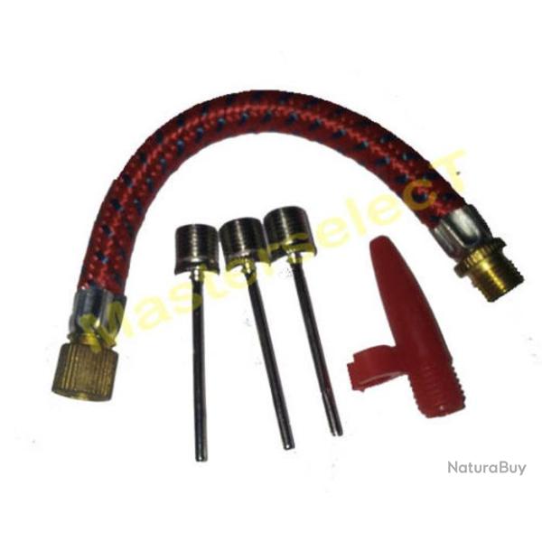 Embout de Pompe Pour Ballon Velo Pneu Gonflable Grosse Valve Aiguille 5Pcs Chambre a air