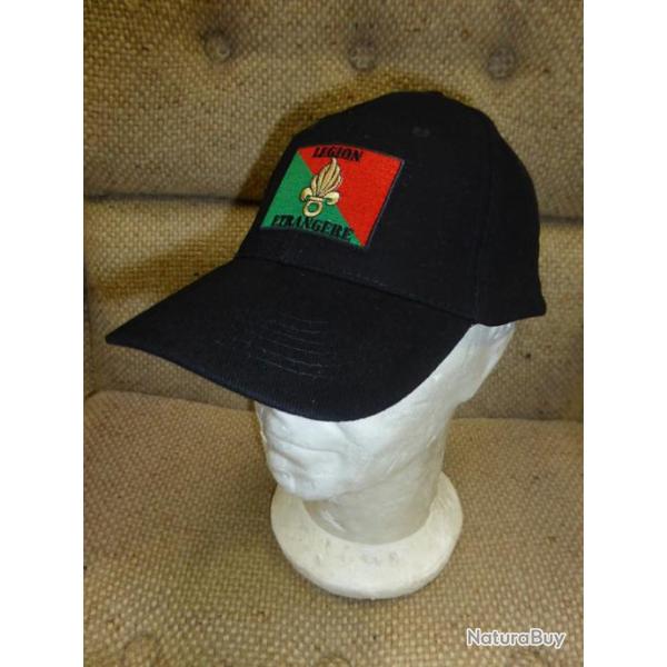 casquette LEGION ETRANGERE noire ( REP TAP PARATROOPER REI REG RMVE FRENCH CALVI