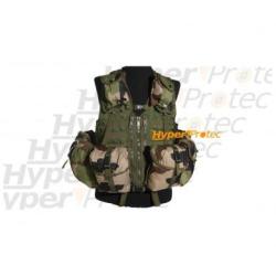 Gilet assaut camo militaire 8 poches